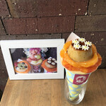 クレープリー チロル - オレンジとGLAUBELL COFFEEの珈琲プリン¥1500