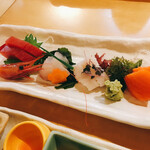 大喜寿し - お造り　どれも新鮮で美味しい(*´▽｀*)