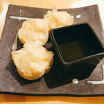 大喜寿し - 熱々ほわっつほわなカニシュウマイ　透明の出汁に付けて食べるとうんまい(*'ω'*)