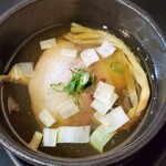 煮干らー麺シロクロ - 〝限定〟塩つけ麺のつけ汁