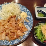 庄や - 豚生姜焼定食  ¥700＋税