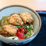 めん吉 - 唐揚カレーうどん（カレーうどん+からあげ）