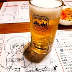 ペコペコ - 生ビール(500円)