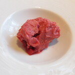 ラ メゾン ドゥ グラシアニ - 淡路島・苺さちのかのソルベとルバーブ