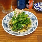 串焼き 巴 - 菜の花のお浸し