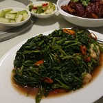 Angke Restaurant - 1912_ANGKE -紅渓酒桜- Ketapang_KANKUNG CAH(空芯菜炒め)