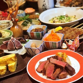 A wide selection of obanzai and closing meals made with seasonal ingredients