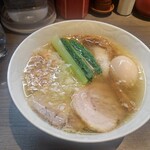 支那そばや - 味玉山水地鶏ワンタン塩らぁ麺