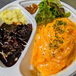 米沢ステーキ＆ビストロ 飛行船 - トロトロオムライス山形牛ビーフシチューソースがけ　テイクアウト