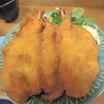 料理工房　たなか - エビフライ定食(\1,890)の海老フライ <2012/5/9>