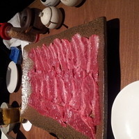 和牛料理 要 - 国産和牛A5ランクの石焼。ゴマと塩で食す。