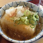 八幡食堂 - 揚げ出し豆腐165円税込