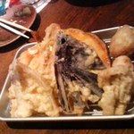 すなおや 江坂店 - さくさく天ぷら盛り合わせ