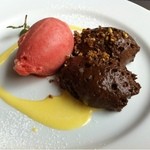 Les deux - 12.5月  チョコレートのムース ブラッドオレンジのソルベ添え