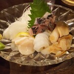 金町製麺 - 刺身盛り合わせ