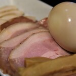 らぁ麺 飛鶏 - 濃厚木の子つけ麺(麺大盛・チャーシュー・煮玉子・バラのり)