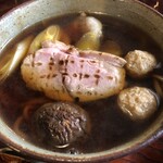 手打そば 車家 - 鴨南蛮の蕎麦アップ