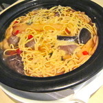 茶月斎 - 自家製豚の腸詰とメンマの手打ち煮込みそば