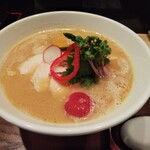 銀座 篝 - 鶏白湯醤油ソバ