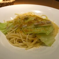 ヤマガタ サンダンデロ - 鯛と寒中キャベツとカラスミのペペロンチーノ（税込み１２００円）