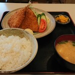 食堂きむらや - あじフライ定食