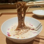 肉屋 田中 - 担々冷麺　麺は韓国の麺