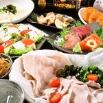 Izakaya Nomiya Kabuto - 新潟県産もち豚の包み蒸しコース3,500円