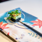 レスト　ケイ　ヤマウチ - 竹炭　うすい豆　生ハム