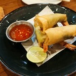 Sumibi - 2001_Sumibi-炭火-_海老アボガド春巻き＠70,000Rp_この辛みあるチリソースがまた美味しい！