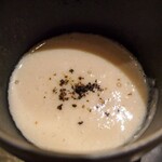 鮨 なんば - 真鱈の白子のすり流し