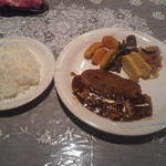 みつや - 和牛ｽﾍﾟｼｬﾙﾍﾚｶﾂとﾗｲｽ