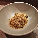 セルサルサーレ - イワシとフキノトウのキターラ パン粉をまぶして