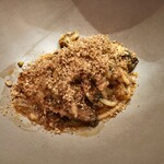 セルサルサーレ - イワシとフキノトウのキターラ パン粉をまぶして