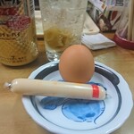 伊勢屋酒店 - チーかま&ゆで玉子。