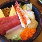 くろ川 - ちらし寿司 定食（平日ランチサービス）¥900