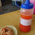 Bakmie Asien 19 - 2001_Bakmie Asien 19_Bakso Goreng@9,000Rp(肉団子)_やっぱりサンバルを付けると美味しい！！