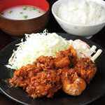 からあげの鳥丸 - 特製ラー油からあげ定食