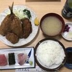 にし与 - 魚河岸定食1,150円