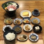 垰レストラン - 地元野菜の彩り鍋ランチプレート