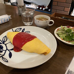 洋食 タケル - オムライス ケチャップ  1000円