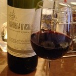 クオーレ・フォルテ - バルベーラダスティーです、この頃から混み始めてきましたねぇ、隣に座ったお兄さんとお姉さんともお話しました。