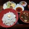 小松や - しらす丼と野菜の天ぷら2020.04.09
