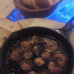 小海老とマッシュルームのアヒージョ