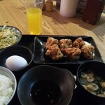 100円唐揚げ食べ放題有鳥天酒場 - ランチから揚げ6個700円