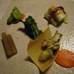 旬料理 おち合 - 春野菜の前菜