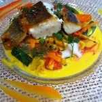 ビストロ ダイア - 三河産ｽｽﾞｷのポワレｻﾌﾗﾝｸﾘｰﾑｿｰｽ