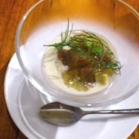 イタリア料理 スペランツァ - アミューズ* 生かつおとアボカド、なす、長芋をクリーミーなソースで和えたもの