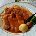 海の見えるレストラン マテリア - 豚肉ブイヤベース　トマトソース風味です♡