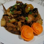 桃源郷 中国食堂 - ④ 鶏と松キノコの煮込み