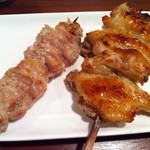 Yakitori Brochette - せせり、手羽先